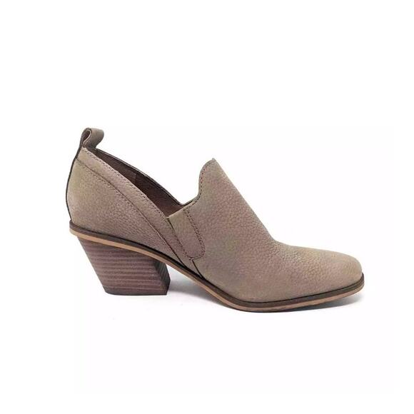 Lucky Brand Shoes - Lucky Brand | Size 8 Vennia Tan Leather Ankle Booties Slip on Block Heel Boho